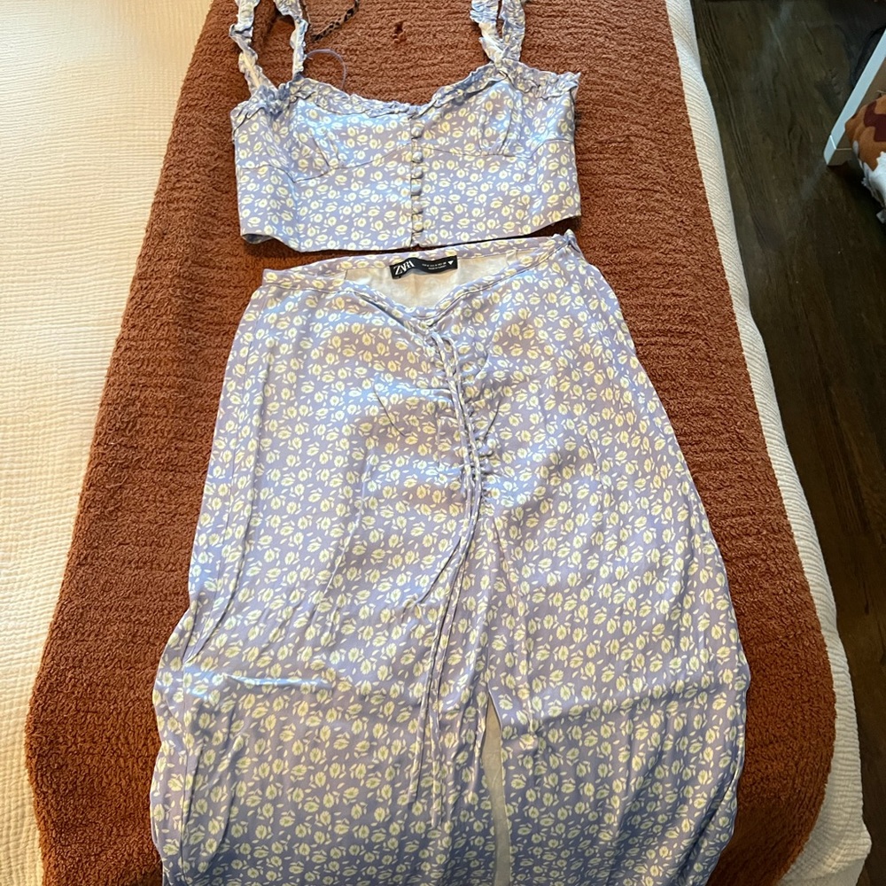 Zara floral matching set